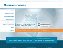 Tablet Screenshot of martinhealth.org